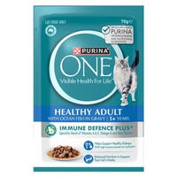 Purina One Cat Adult Ocean Fish Pouch 70G 12Pack  