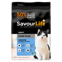 Savourlife Indoor & Hairball Control Care Plus Chicken Adult Cat Dry Food 2Kg