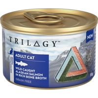 Trilogy Adult Salmon In Bone Broth 85G 24Pk (Om24) 