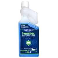 Vetsense Ivermec  Pour-On For Cattle 1L 