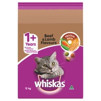 Whiskas Dry  Adult Beef And Lamb 12Kg 