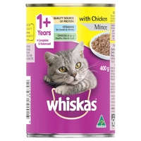 Whiskas Wet Chicken Mince 400G 24Pk (Om24) 