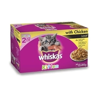 Whiskas Kitten Chicken With Gravy Mvms 85G 1X12Pk 