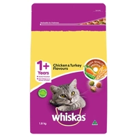 Whiskas Dry Adult Chicken And Turkey 1.8Kg 