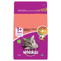 Whiskas Dry Adult Sardine And Prawn 1.8Kg 