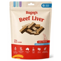 BUGSYS FREEZE DRIED BEEF LIVER 500G