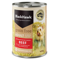 Black Hawk Grain Free Beef 400G 12Pk (Om12) 