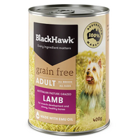 Black Hawk Grain Free Lamb 400G 12Pk (Om12) 