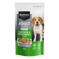 Black Hawk Original Adult Chicken & Veg 140G 10Pk (Om10) 