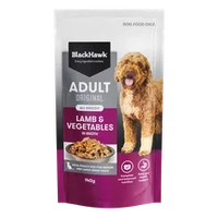 Black Hawk Original Adult Lamb & Vegetables 140G 10Pk (Om10) 