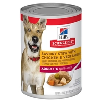 Hills Dog Adult Savory Stew Chk Veg 362G 12Pk(Om12) 