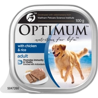 Optimum Dog Wet With Chicken Rice 100G 12Pk(Om12) 