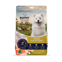 Ruffey Air Dried Dog Chicken & Salmon Original Recipe 450G