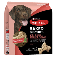 SUPERCOAT BAKED BISCUITS  CHICKEN CARROT PARSLEY 400G