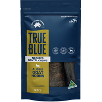 True Blue Aussie Goat Horns 3Pk 