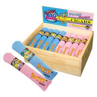 24 Cigars Pink and Blue w/Birch Wood Box