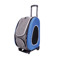 Ibiyaya Convertible Pet Carrier with Wheels - Royal Blue