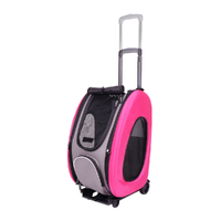 Ibiyaya EVA Pet Carrier/Wheeled Carrier - Hot Pink
