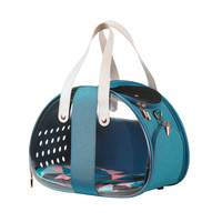 The Bubble Hotel Semi-Transparent Pet Carrier - Turquoise by Ibiyaya