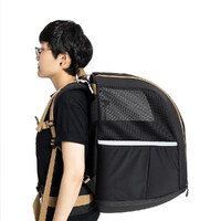 Ibiyaya Champion Large Dog Carrier Backpack - Jet Black