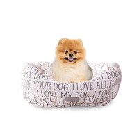 Fringe Studio Round Cuddler Dog Bed - All The Dogs