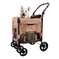 Ibiyaya Gentle Giant Dual Entry Pet Wagon for Dogs up to 25kg - Peach