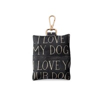 Fringe Studio Canvas Dog Poop Waste Bag Dispenser with Keychain - All The Dogs