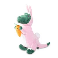 Fringe Studio Easter Bunny-Saurus Plush Squeaker Dog Toy