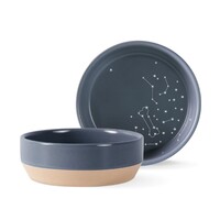Fringe Studio Stoneware Dog Food & Water Bowl - Celestial Blue