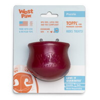 West Paw Holiday Toppl Treat Dispensing Wobbling Dog Toy & Food Bowl