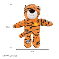 KONG Wild Knots Tiger Tug & Snuggle Plush Dog Toy - Medium/Large