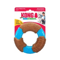 KONG CoreStrength Bamboo Ring Dog Chew Toy x 3