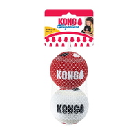 3 x KONG Signature Sport Balls Fetch Dog Toys Pack of 2 Large Balls