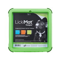 The Keeper Lickmat Pad Holder for Standard Size Lickimats - Green