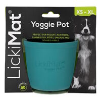 Lickimat Yoggie Pot Slow Feeder Dog Bowl - Yellow
