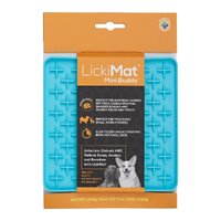 Lickimat Mini Buddy Slow Food Bowl Anti-Anxiety Mat for Dogs - Turquoise