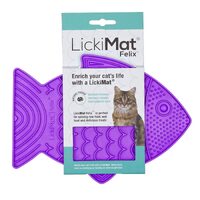LickiMat Felix Slow Food Bowl for Cats - Purple