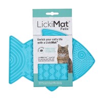 LickiMat Felix Slow Food Bowl for Cats - Turquoise
