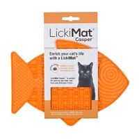 LickiMat Casper Slow Food Bowl for Cats - Orange