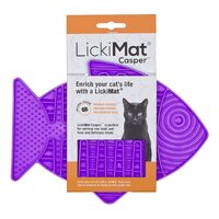 LickiMat Casper Slow Food Bowl for Cats [Colour: Purple]