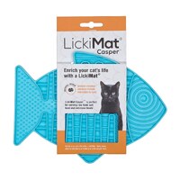 LickiMat Casper Slow Food Bowl for Cats - Turquoise