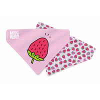 Max & Molly Bandana for Cats & Dogs - Strawberry Dream - Large
