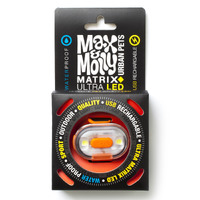 Max & Molly Matrix Ultra LED Harness/Collar Safety light- Orange
