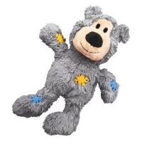 3 x KONG Wild Knots Bear Tug & Snuggle Plush Dog Toy - Small/Medium