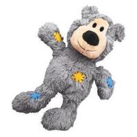 3 x KONG Wild Knots Bear Tug & Snuggle Plush Dog Toy - Small/Medium
