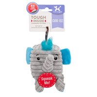 Outward Hound Cube-Eez 2-in-1 Squeaker Dog Toy - Elephant