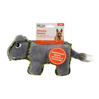 Outward Hound Xtreme Seamz Squeaker Dog Toy - Hippo