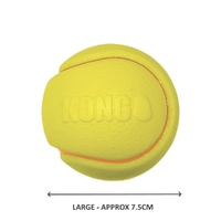 3 x KONG Squeezz Durable Non-Tox Squeaker Ball Dog Toy - Medium