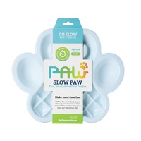 PAW Slow Feeder Wet & Dry Food Bowl - Baby Blue