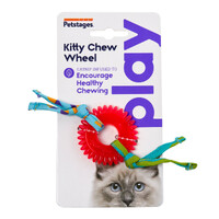 Petstages Kitty Chew Wheel Interactive Textured Cat Toy